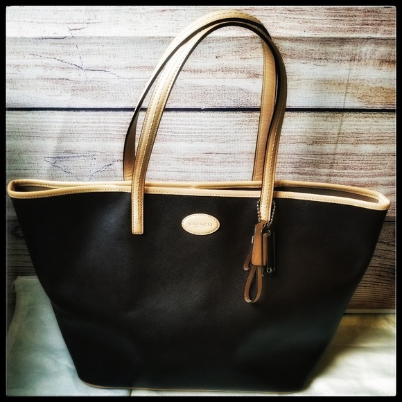 🚫SOLD🚫 ⭐2X HP⭐ Coach Metro Leather Tote, Mahogany NWOT - Picture 2 of 8